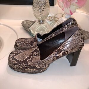 Via Spiga Snakeskin Heels